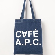APC Denim Canvas Portable Shoulder Bag Ladies
