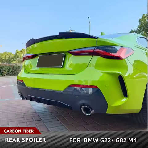 Dry Carbon Car Trunk Racing Spoiler for BMW 4 Series G22 G82 M4 Coupe 2021-2023 Auto Rear Boot Lid H