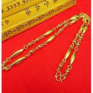 Dây chuyền Unisex Phù hợp Nam Nữ Mạ vàng 24K, 4 lớp, công nghệ Ý, Không phai màu Thiết kế kiểu đốt t