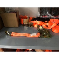 Short part of 3.5cm J-hook tank lashing straps - Dump head, steel, J hook - Polyester rope material