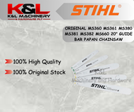 Original STIHL 038 044 056 066 MS360 MS361 MS380 MS381 MS382 MS660 20" Guide Bar Papan Chainsaw