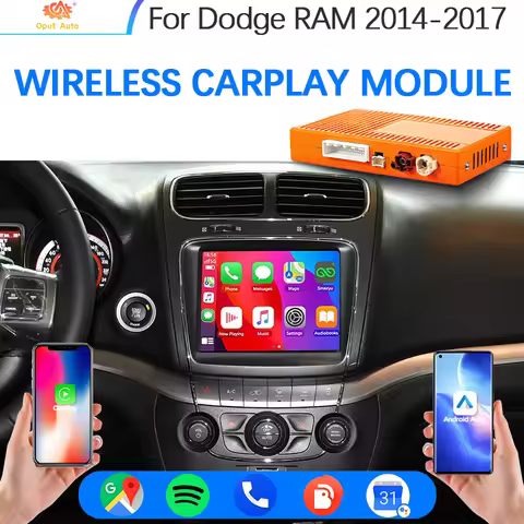 Wireless Apple Android Auto CarPlay for Dodge Uconnect 8.4"Charger CarPlay Kit Mirror-Link Reserve C