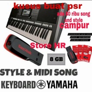 Flashdisk song keyboard USB song and style Yamaha all types psr series