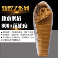 黑冰睡袋Z400/Z700/Z1000戶外超輕成人加厚鵝絨羽絨睡袋露營睡袋