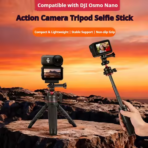 Flymile Desktop Extension Pole Selfie Stick for DJI OSMO nano With Tripod Stand Desktop Handheld Ext