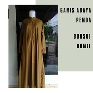 BAJU GAMIS PEMDA PNS GURU MODEL ABAYA BISA UNTUK BUMIL (BISA REQUEST UKURAN DAN WARNA LAIN)