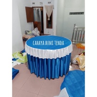 Round table cover diameter 80 cm, height 75 cm