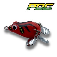 PDG Soft Frog 4cm 8g Double Blade Jump Frog Casting Haruan Lure Umpan Soft Plastic Lure Fishing Frog Double Hook exp