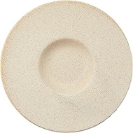 Kanezu 18700805 Ceramic Pasta Plate, Silk Cloth, 9.4 inches (24 cm), Wide Rim, 9.4 inches (24 cm), F