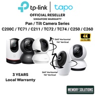 Tapo Camera CCTV IP Camera 360 WIFI 2K QHD TP-Link C200C C211 TC71 TC72 C225 C260 C250