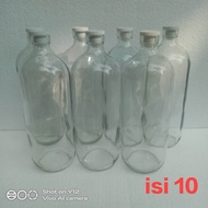 PAKET isi 10 pcs botol bensin 1 liter botol bensin kaca 1 liter botol jamu 1 liter botol minum botol