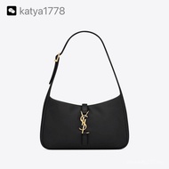 [Premium] [YSL] Le5A7 Bag Underarm Bag 763419 Black Sheepskin Gold Buckle