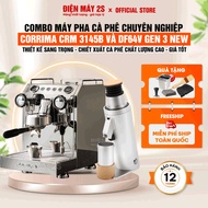 [HCM-VAT Included] Combo Corrima 3145B Coffee Maker and DF64V Gen 3 Coffee Grinder Red Titanium Blad