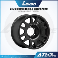 Lenso ZEUS CORSE - Satin Black 16x8.5 ET0 6x139.7 (1 Piece) Wheels Sportrims Offroad 4X4 4WD