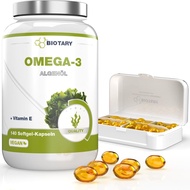 Omega 3 Vegetarian Capsules from Algae Oil-140 Capsules, Can Take About 3 Months, Equipped with Pill