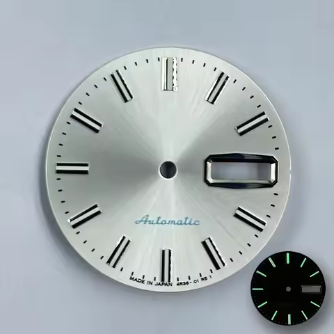28.5mm C3 Lume NH35 Case Mod Parts Sterile Sunburst Diving Watch Dial for Seiko 5 Sports SKX Series 