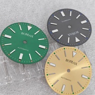 Watch Parts: 29MM Green Leaf Dial (No Date)   Accessories for Only Mingzhu 2813 Movement
