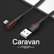 A# Caravan Crew Lightning Cable สายชาร์จเร็ว แบบถักสาย iPhone 6 6S 7 8 x xs xr 11 12 13 mini pro max iPad IOS สายชาร์จไอโฟน สายชาร์จ