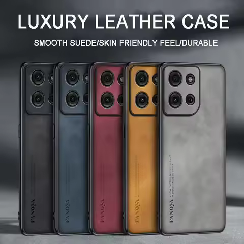 Luxury Sheepskin Leather Phone Case For MOTO G57 G67 Power G06 G86 G56 G66Y/66J Edge70 60 S Pro Fusi