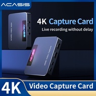 ACASIS HDMI Capture Card 4K Input 1080p 240Hz Output USB 3.0 Audio Video Record DSLR Camera Action Cam Camcorder Stream Gaming