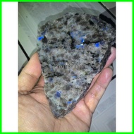 NATURAL BAHAN - ROUGH BATU AKIK LABRADOR DALMATION KILAU BINTIK BIRU MANTAP