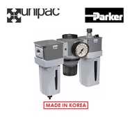 Pneumatic 3 Combination FRL Parker Global P33CB Thread 1/2" 3/4" BSPT Poly Bowl 5 micron Manual-Drai