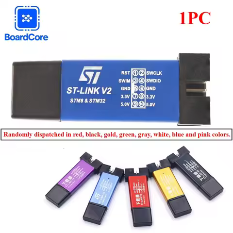 ST LINK Stlink ST-Link V2 Mini STM8/STM32 USB Simulator Download Programmer Programming with Cover D