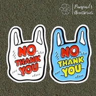 Shop: Campaign Brooch Set NO Use Of PLASTIC Bags | ிNO THANK YOU BAG Enamel Pin Set.