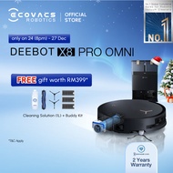 [NO.1 FLAGSHIP] ECOVACS DEEBOT X8 Pro Omni Floor Washing Robot Vacuum| 18,000PA | Ozmo Roller™ Mop |