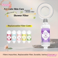 FOREVER Replaceable Cartridge Filter, Soft Hair/Skin Replaceable Cartridge Scented Shower Head Filte