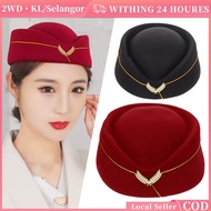 Women Flight Attendant Cap Stewardess Cap Flight Attendant Hat