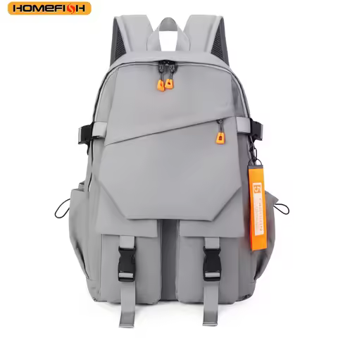 HOMEFISH Men's Large Waterproof Backpack, Light Luxury Design, Ideal for Travel & School