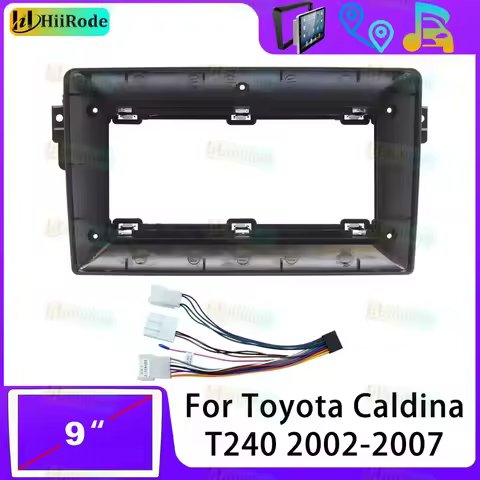 Hiirode Car Android Radio Stereo Player Frame Fascia For Toyota Caldina T240 2002-2007 Panel Power C