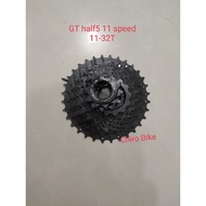 Cassette sprocket 11 speed GT half5 11-32T - black 32T sprocket