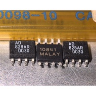 5pcs Brand new imported AD828AR, AD828ARZ, SOP-8, Malaysian origin in white, can be shot directly