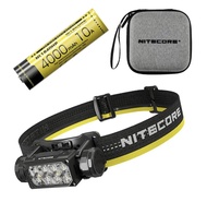 2024 Nitecore ไฟหน้า LED HC65 UHE USB-C 2000ลูเมนชาร์จได้8คอร์ lampu depan LED คู่ลำแสงคู่4000mAh แบ
