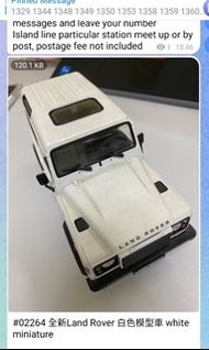 全新Land Rover 白色模型車 white miniature