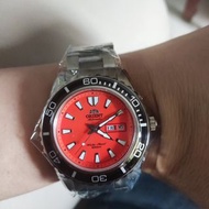 ORIENT Mako XL橙面全新潛水錶 橙色面 自動機械錶