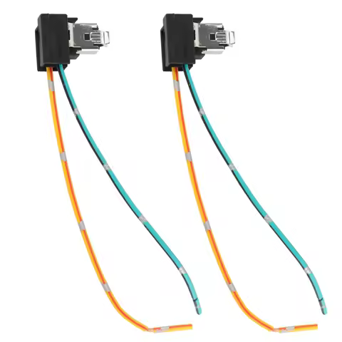 2Pcs Headlight Lamp Bulb Socket Wiring Harness Connector Plug Adapter Line Halogen Headlight Lamp So