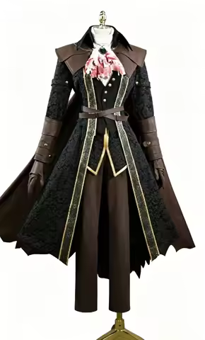 Lady Maria Bloodborne Elegant Hunter Set Cosplay Costume Full Set for Women Halloween Comic Con Role