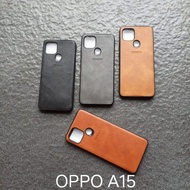 Case Leather Oppo A15 A15S soft softcase softshell silikon cover