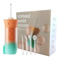 Water Flossers Oral Irrigator Portable Dental Water Flosser USB Rechargeable Water Jet Floss Tooth Pick 4 Jet Tip 200ML