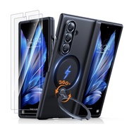 TORRAS เคสกันกระแทก Ostand Spin ใช้สำหรับ Samsung Galaxy Z Fold 7 ขาตั้ง Infinite Pivot 360