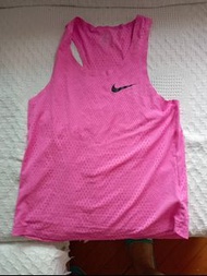 Nike aeroswift 粉紅 pink 男 men 背心 dri fit singlet 運動衫 球衣 tennis running marathon 跑步三項鐵人 馬拉松