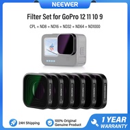 NEEWER Filter Set for GoPro Hero 12 11 10 9 Bộ lọc ống kính máy ảnh CPL ND4 ND8 ND16 ND32 ND64 ND100