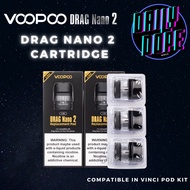 Vape {Legit} Drag Nano 2 Cartridge 0.8 ohms 2ml Voopoo Vinci Pod Q