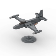 MOC Building Blocks F-2H Banshee Fighter Military Series Airplane Children Assembled Educational Toy