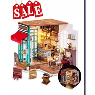 DIY MINI HOUSE /From Rolife Authentic% Percent Coffee Shop Work From Japan.