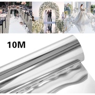 Wedding Mirror Carpet for T Stage Aisle Floor Decoration White Silver Plastic Vinyl Floor Decoration