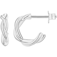 PAVOI 14K Gold Plated Chunky Huggies Earrings for Women - 925 Sterling Silver Posts Small Gold Huggi